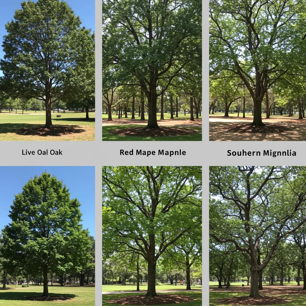 Comparison of tree species for air purification in Jacksonville